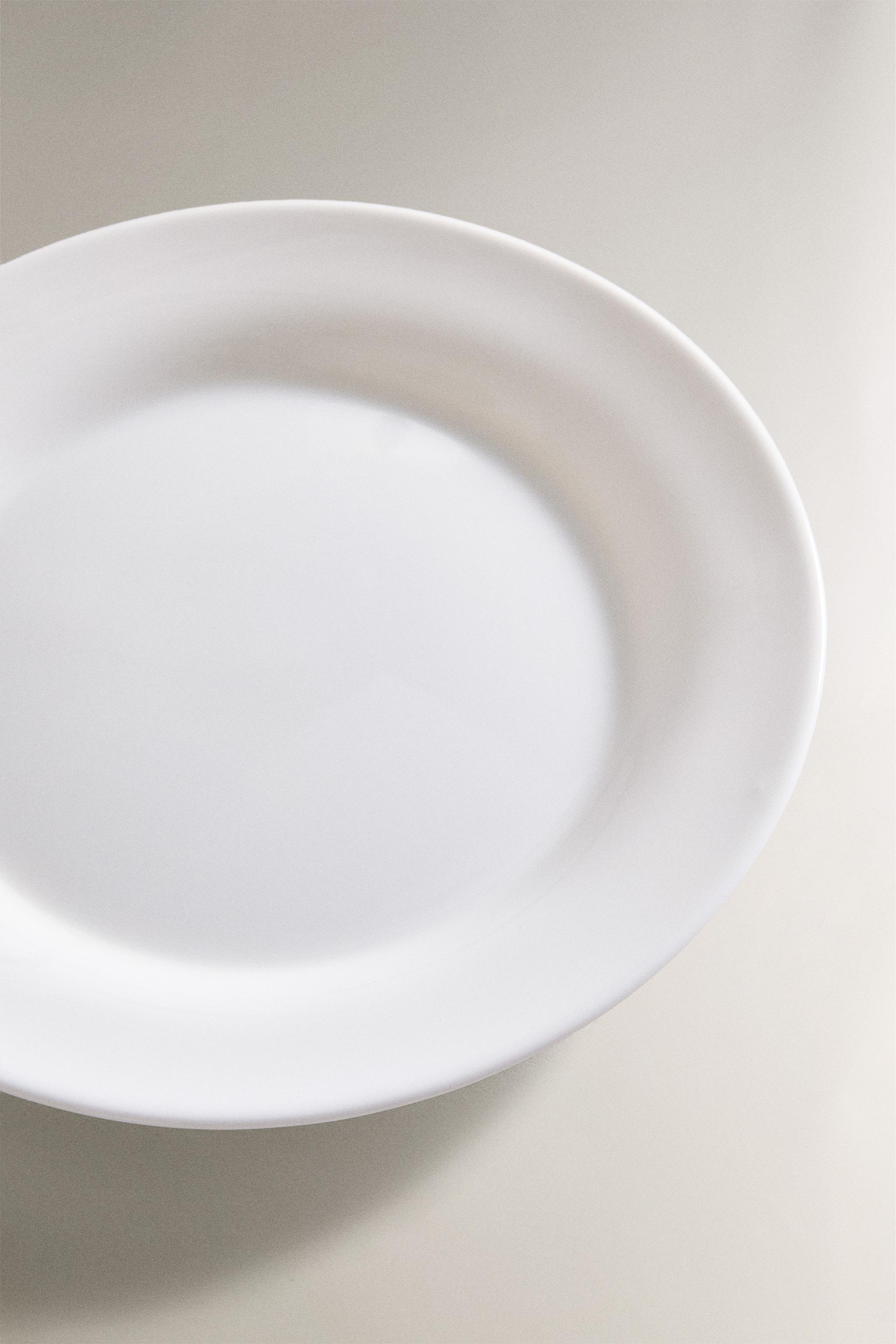 ASSIETTE À DESSERT VERRE BLANC